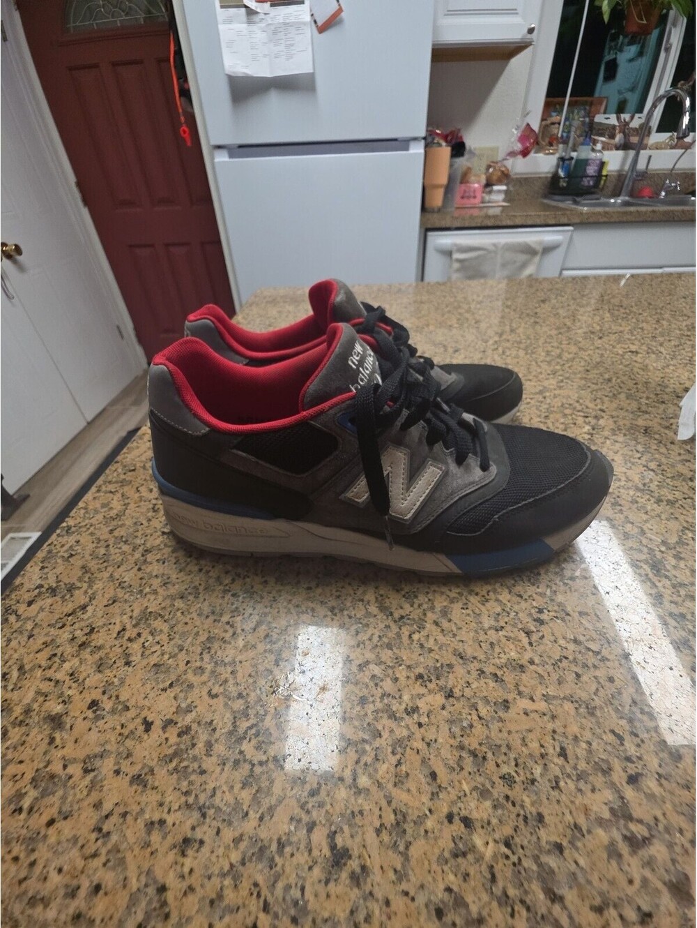 New Balance 597 Classic Black Red Blue ML597VAC Lifestyle Sneakers
